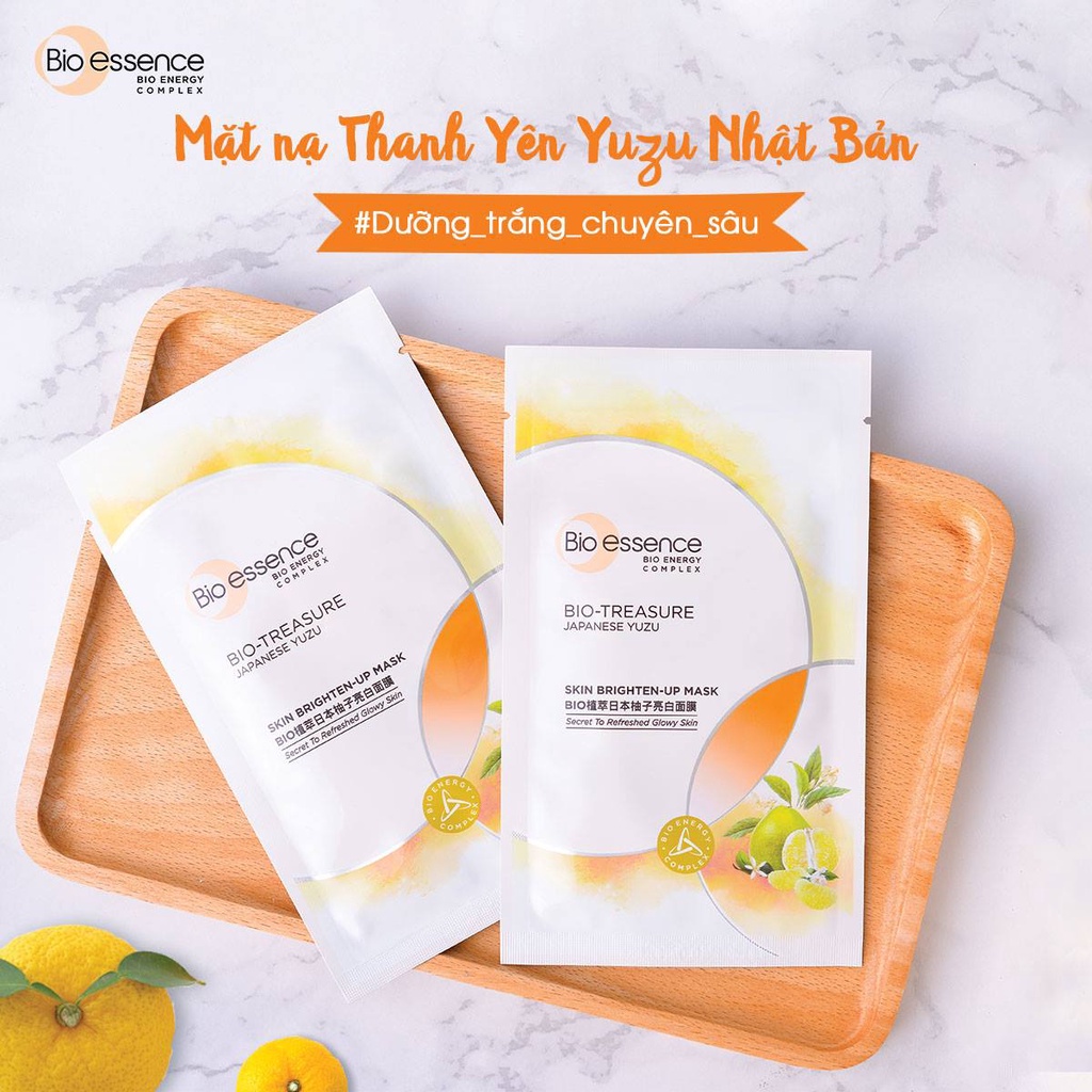 Combo 6 Mặt nạ dưỡng da tinh chất vitamin C 20ml Bio-essence Bio-Treasure (6 miếng x 20ML)