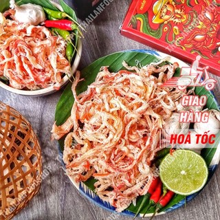 Khô Mực Xé Sợi Hấp Nước Dừa Lon 300Gram