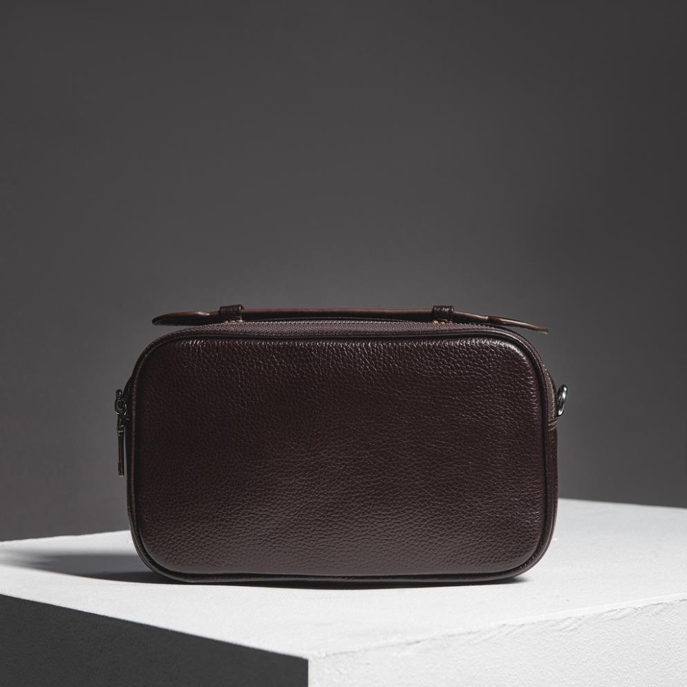 Clutch cầm tay nam da bò thật CL04 (Đen/Nâu) ⚡FREESHIP⚡- 100% da bò thật, BH 3 năm .