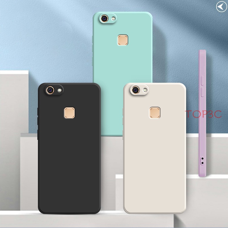 Ốp Điện Thoại Màu Trơn Cho Vivo V7 Vivo V7 Plus Y81 Y81i Y91C Y1S Y85 Y95 Y93 Y91 Y91i V11i YT