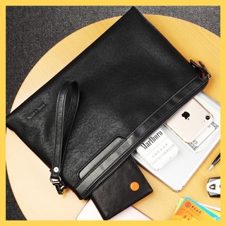 Túi Clutch cầm tay nam màu đen TD06