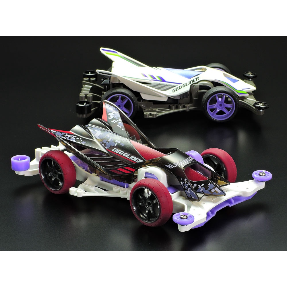 95564 Mô hình xe đua lắp ráp chạy bằng pin Mini 4WD GEO GLIDER BLACK SPECIAL