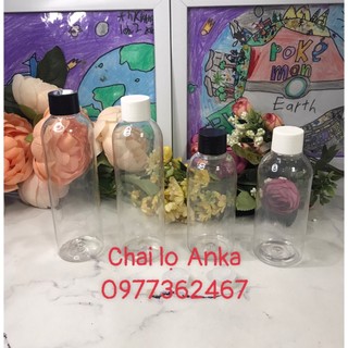 Chai lọ nhựa đựng nước tẩy trang, toner chai pet 150ml, 200ml trong nắp vặn