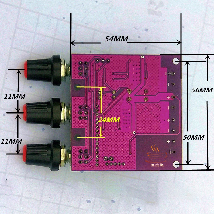 Mạch âm thanh Krc 2.1 TPA 3110 Màu tím (15*15+30W) Bản nâng cao