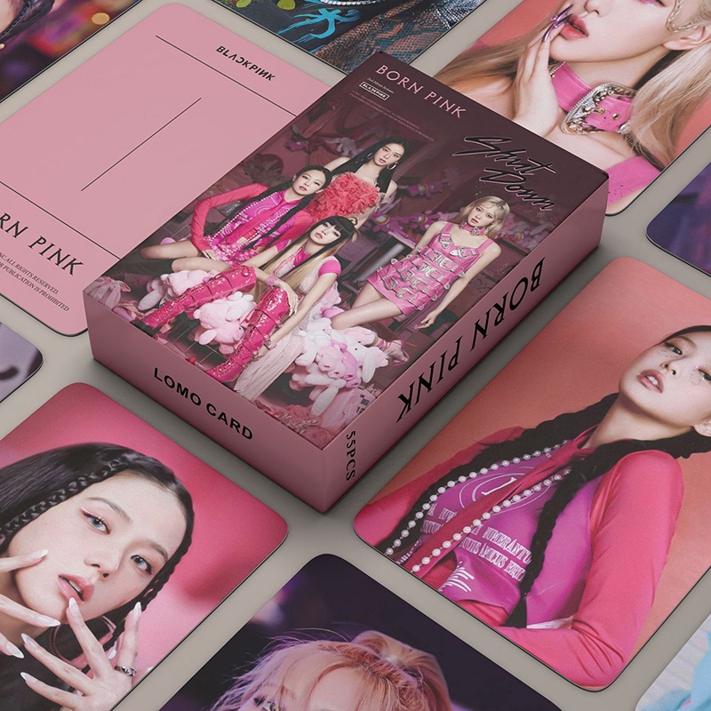 Hộp 55 Ảnh lomo card jennie jisoo Nhóm Nhạc Blackpink