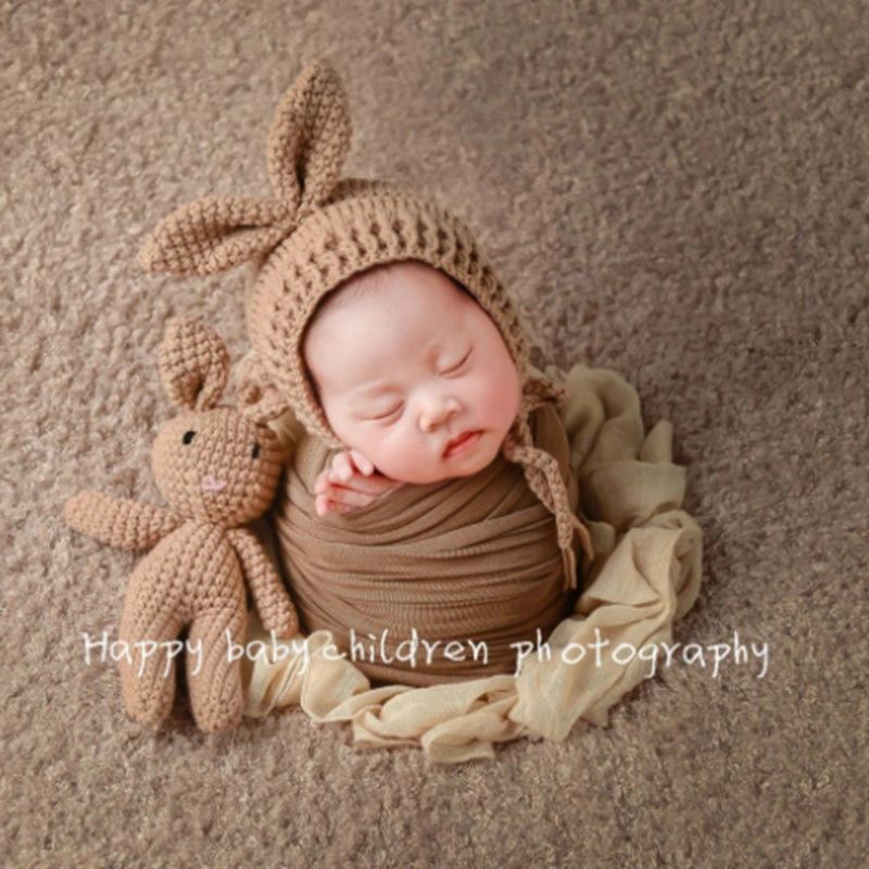 Mũ Len Quấn Em Bé Sơ Sinh Chụp Ảnh Toàn Diện Phong Cách Trung Hoa Chất Lượng Cao