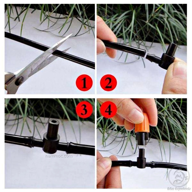 Dây Ống Dẻo PVC 5*7mm Dùng Cho Hệ Thống Phun Sương / Ống Đen Mềm Phun Sương Tưới Lan
