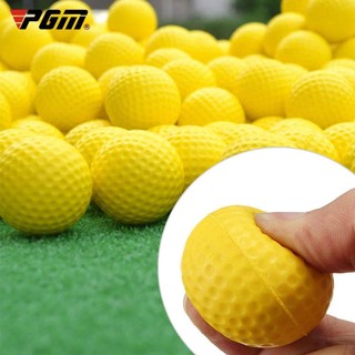 Bộ 10 quả bóng golf bằng xốp pu đàn hồi màu vàng q008