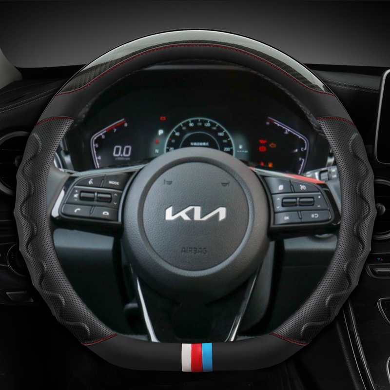 Bao Da Bọc Vô Lăng Xe Hơi 38cm 15 "Cho Kia Ceed Sportage Picanto Cerato Seltos Soul Rio 3 4 5 K3 K5 2022 KX3 KX5 2022