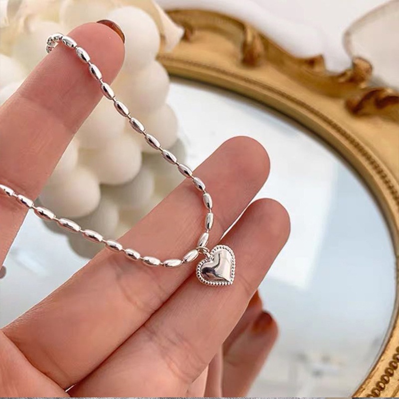 Vòng Tay Trang Sức Hình Trái Tim Đơn Giản Cho Nữ