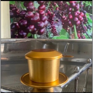 Phin nhôm pha cà phê màu vàng cao cấp