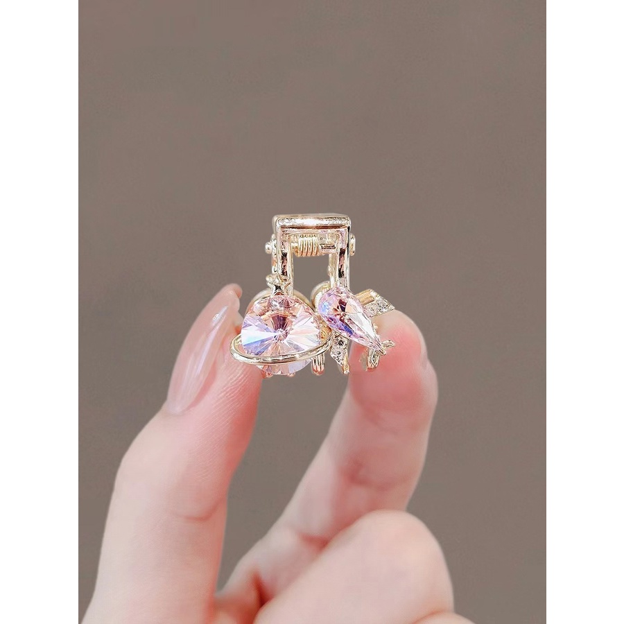 Kẹp Tóc Đính Đá Hình Hoa Anh Đào Dễ Thương