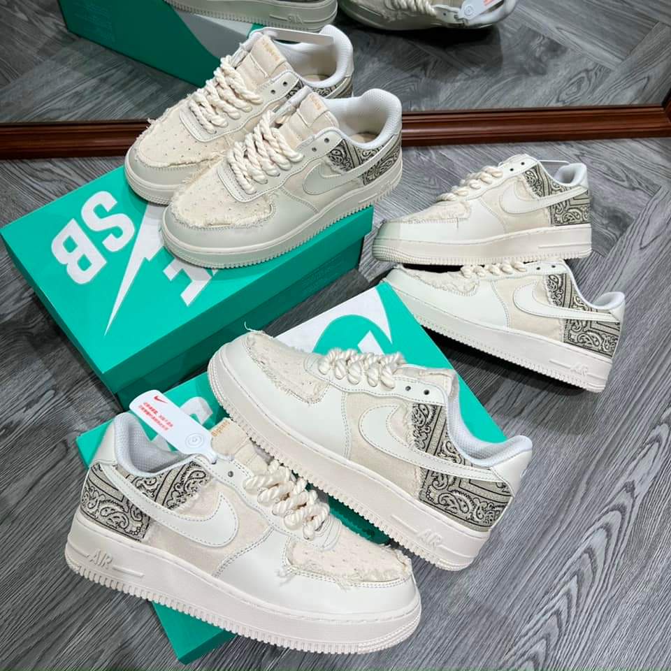 Giày _Nike Air Force 1 thổ cẩm, giày AF1 dây thừng , AF1 Travis bigbag đế Air bản cao cấp full size 36_44
