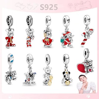 Mặt dây chuyền bạc s925 hình chuột mickey đáng yêu