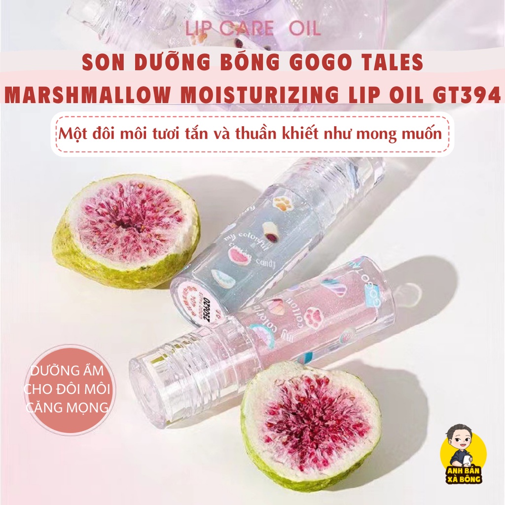 Son Dưỡng Bóng GOGO TALES Marshmallow Moisturizing Lip Oil GT394