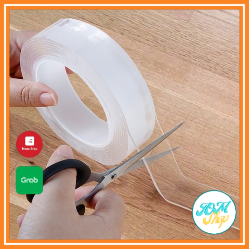 Băng Keo Siêu Dính 2 Mặt Dài 3M Trong Suốt Đa Năng TOMSHOP A161
