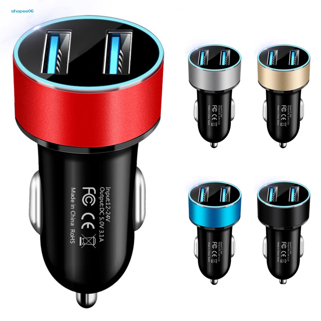 Bộ Sạc Điện Thoại Trên Xe Hơi 2 Cổng USB 3.1A Hiệu Quả Cao