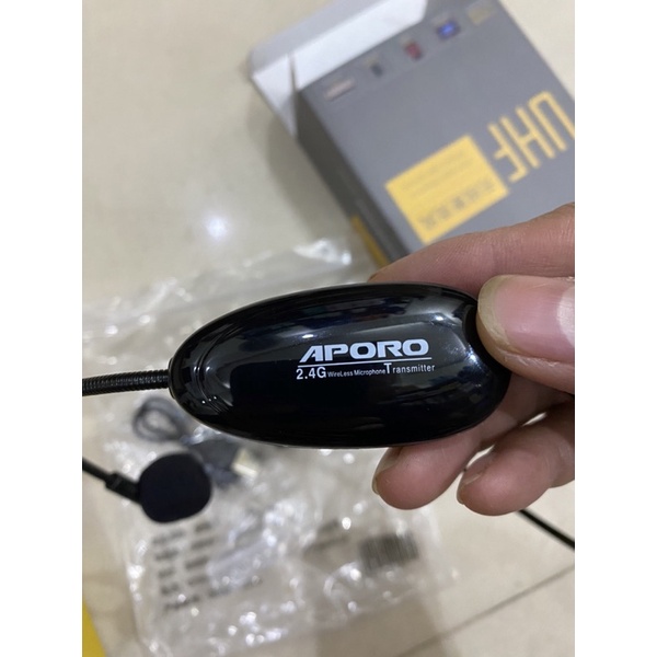 Mic trợ giảng không dây Aporo 2.4G - Dùng được cho máy trợ giảng aporo 2.4G - T9, T20, T21, T26 T18-2.4G