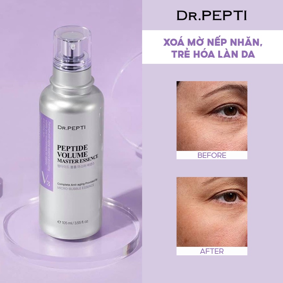 Tinh chất dưỡng trắng da Dr.Pepti Peptide Volume Master Essence 105ml/50ml