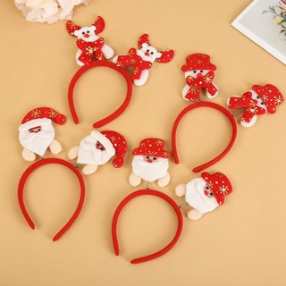Bờm Noel Ngộ Nghĩnh Đỏ/Nâu Vải Nhung