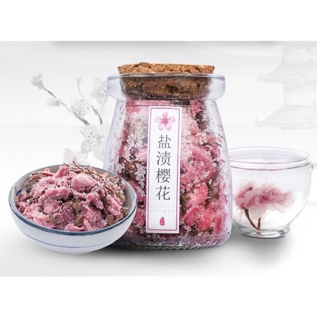 Hoa anh đào muối Nhật Bản gói 100gr ( ảnh thật )