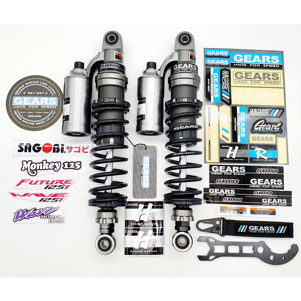 MONKEY125 Giảm xóc/ phuộc sau GEARS RACING H2  Mã: H2-H120R