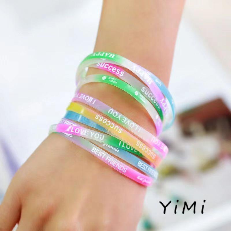 Vòng Tay Thể Thao Silicone Phát Quang Cho Cặp Đôi Bạn Thân