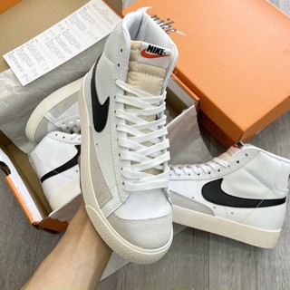 Giày Blazer Mid 77 white black cao cấp full box