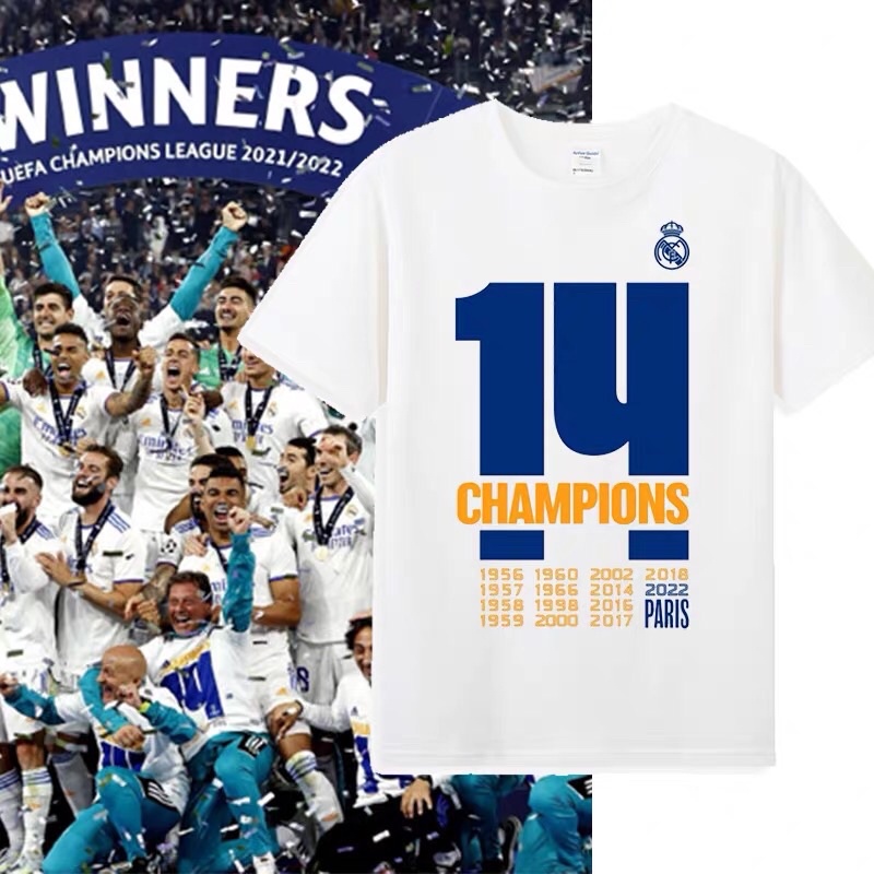 Áo 14 Champions Real Madrid