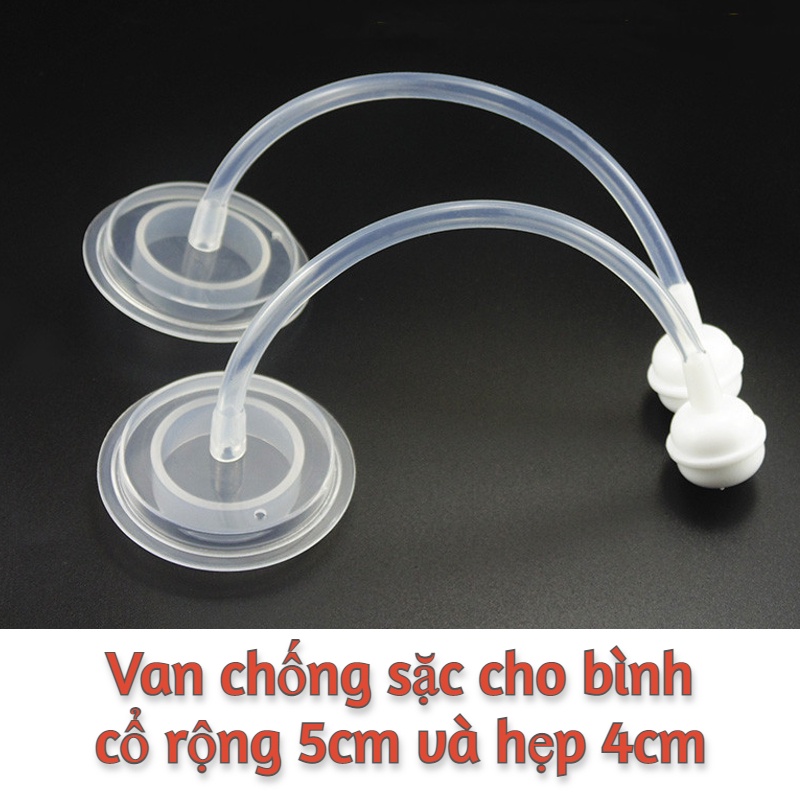 Van chống sặc chống đổ cổ rộng Pigeon 160ml/240ml - phụ kiện cho bình sữa Kichi , GB Baby , Spectra