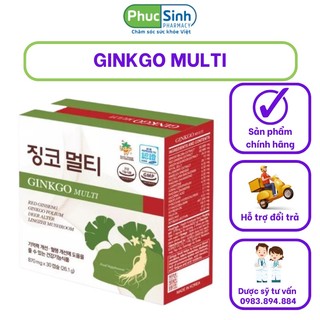 Ginkgo Multi 💥HÀNG CHÍNH HÃNG💥,Hỗ trợ cải thiện tuần hoàn máu não, giảm đau đầu, chóng mặt, trí nhớ, khả năng tập chung