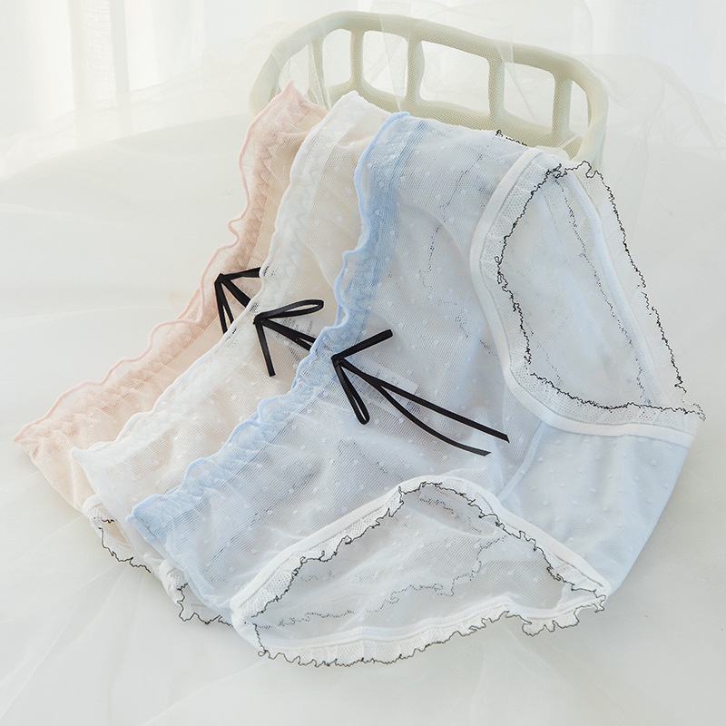 Quần lót nữ thun lạnh cạp đính nơ 360