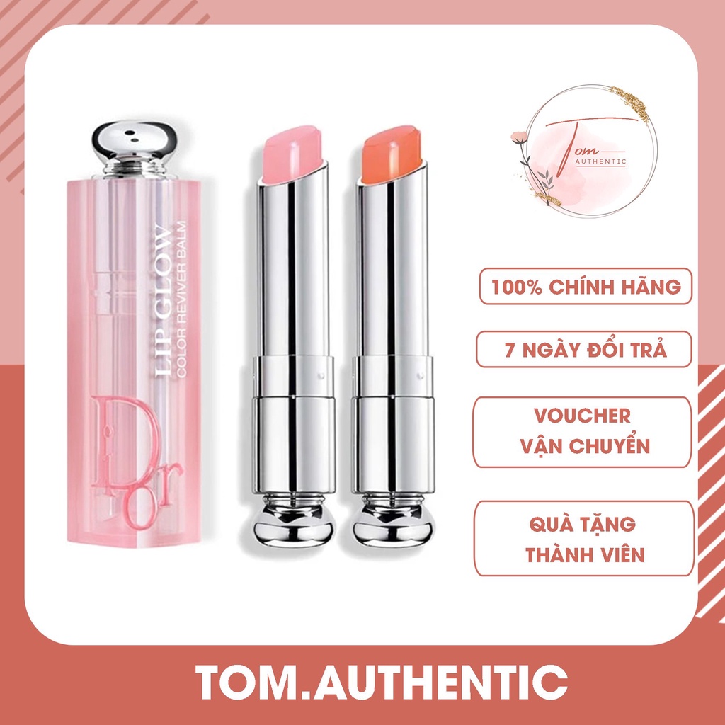 Mini size - Son Dưỡng Dior Addict Lip Glow 001 Pink Và 004 Coral mini size