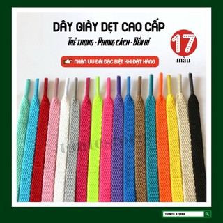 Dây Giày dẹt cao cấp, nhiều màu sắc cho cả nam nữ, chính hãng, có hộp DG01 (có ảnh + video chi tiết)