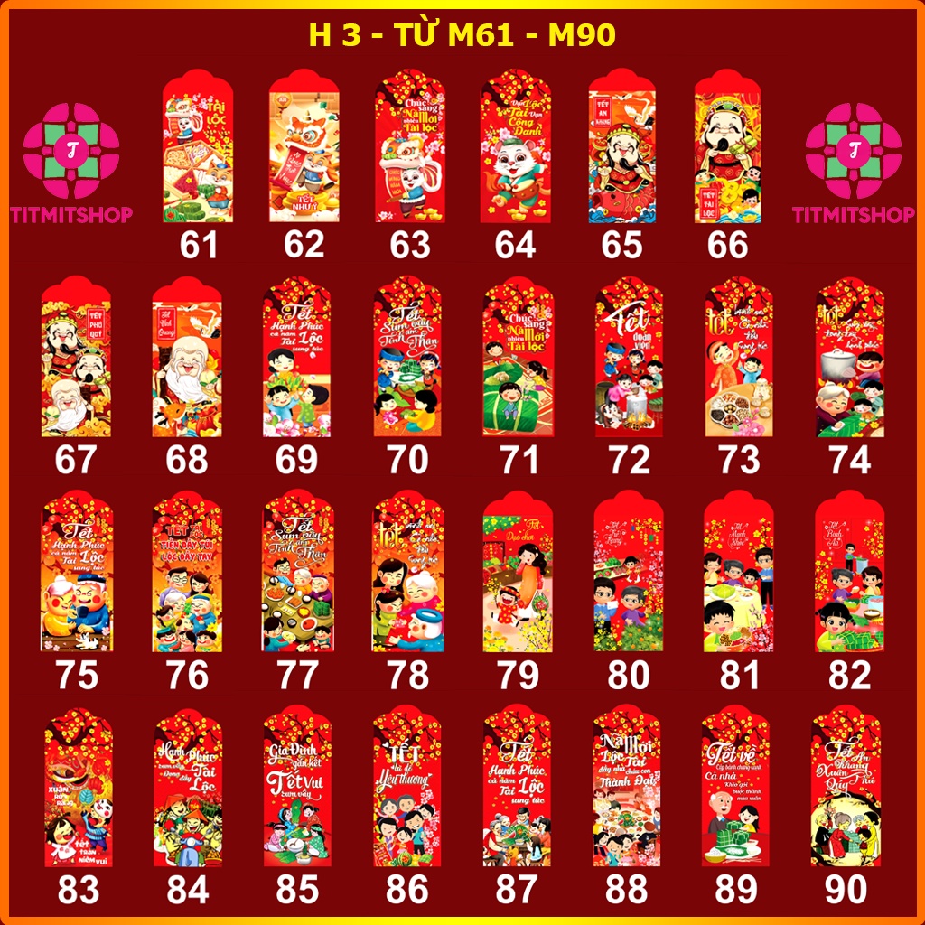 Lì xì tết 2024 - 50 bao lì xì tết đẹp độc lạ với hơn 123 mẫu lì xì tết truyền thống và hottrend năm Giáp Thìn