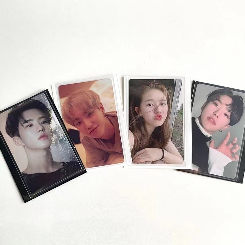 Thẻ Ảnh Dạng Nhám Trong Suốt Màu Đen 20dmm 61 * 91mm