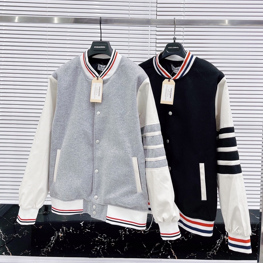 Áo Khoác Bomber Thom 2 lớp hàng may kỹ phong cách Hàn Quốc siêu đẹp, Áo Bomber Unisex Nam Nữ