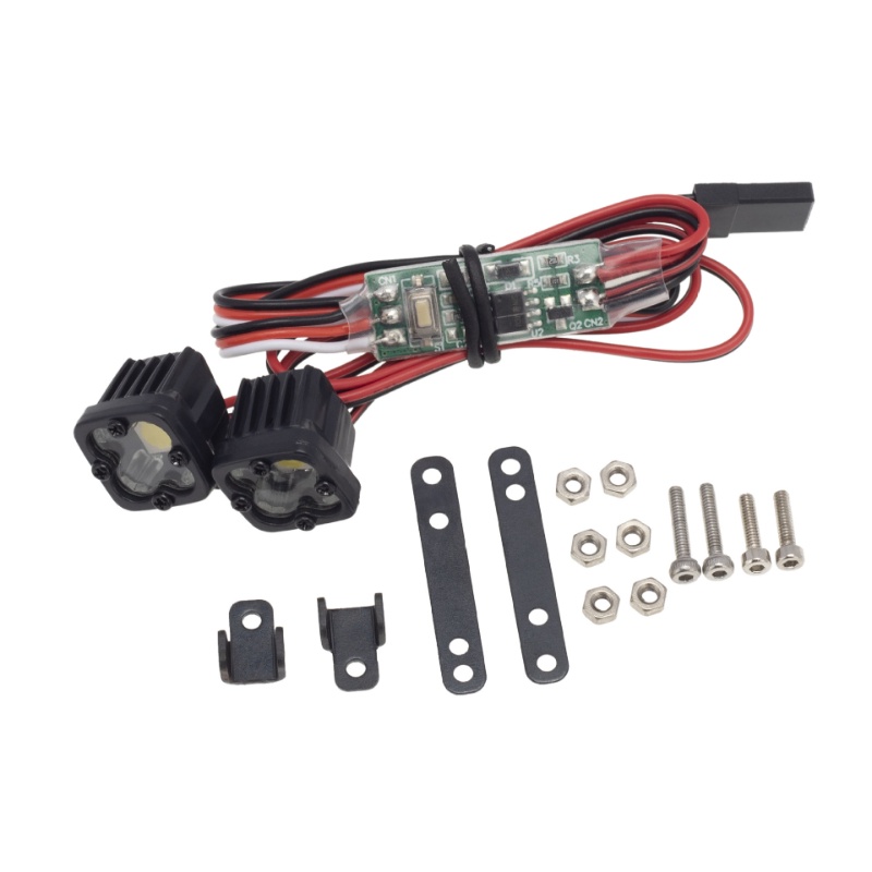 Rc Đèn Pha led Cho Xe Điều Khiển crawler axial scx10 90046 wraith capra redcat gen8 vs4-10 1 / 10