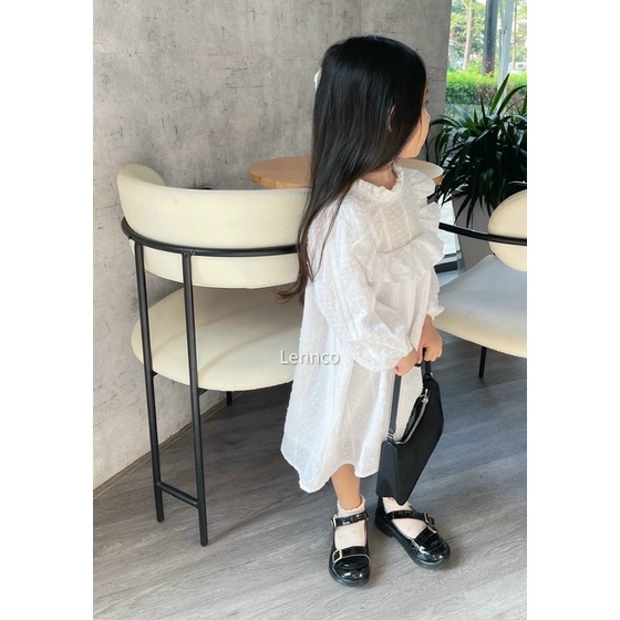 ĐẦM TRẮNG XÔ BI TAY DÀI BÉ GÁI PHỐI BÈO