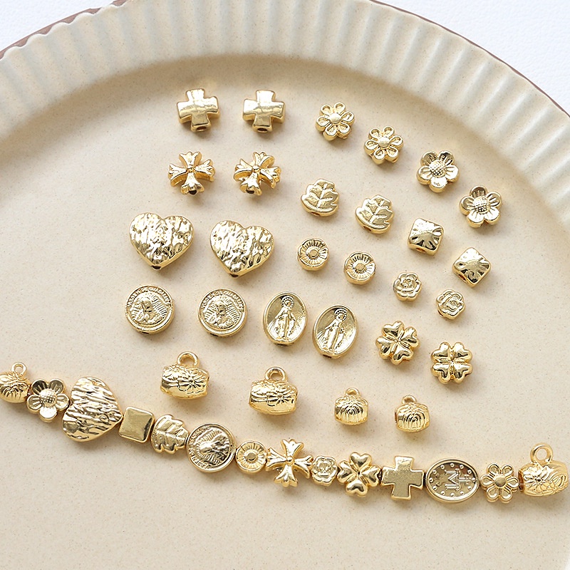 Chuỗi Hạt Hình Chữ Thập / Hoa Tai / Vòng Tay Handmade Phong Cách Cổ Điển Độc Đáo diy