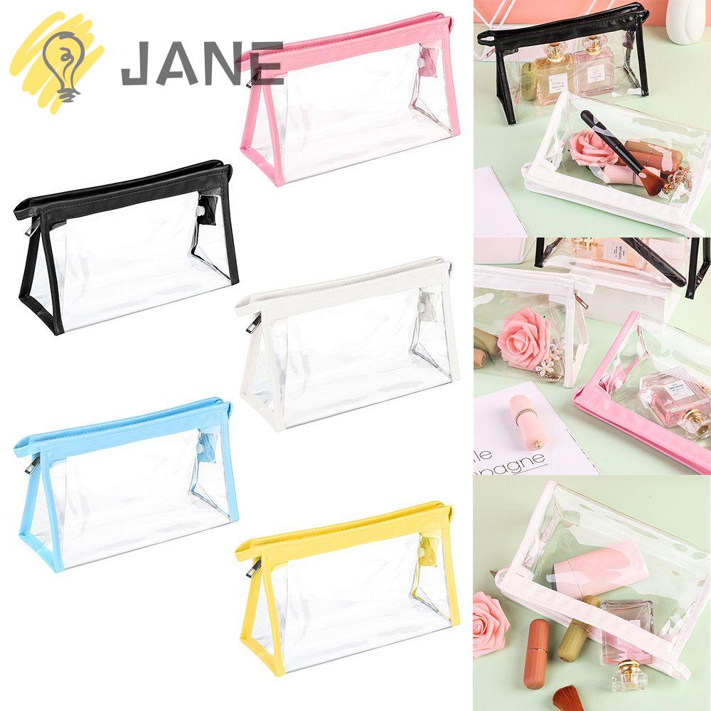 Túi Đựng Bút/ Đồ Trang Điểm Sức Chứa Lớn Có Khóa Kéo Nhiều Màu