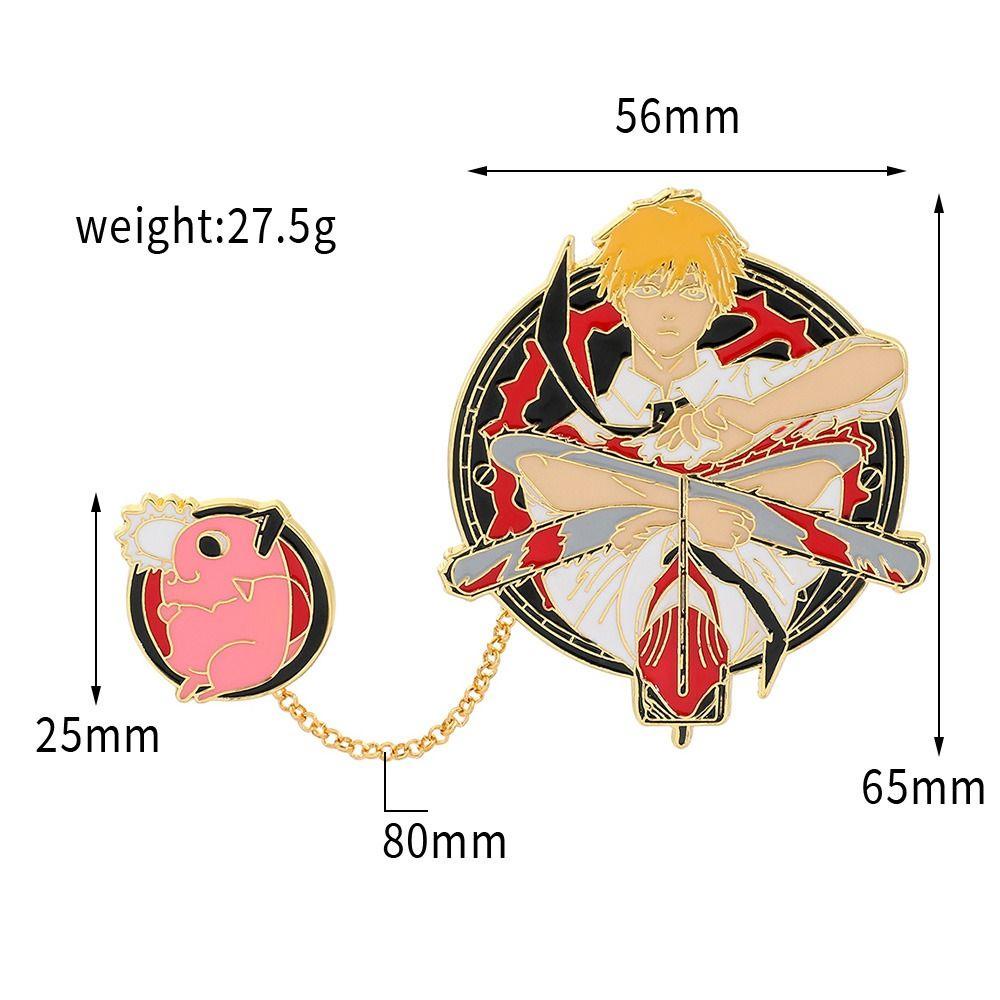 Ghim Cài Áo Hình Cưa Xích Đơn Giản Thời Trang Phong Cách Hàn Quốc Cho Nam Nữ