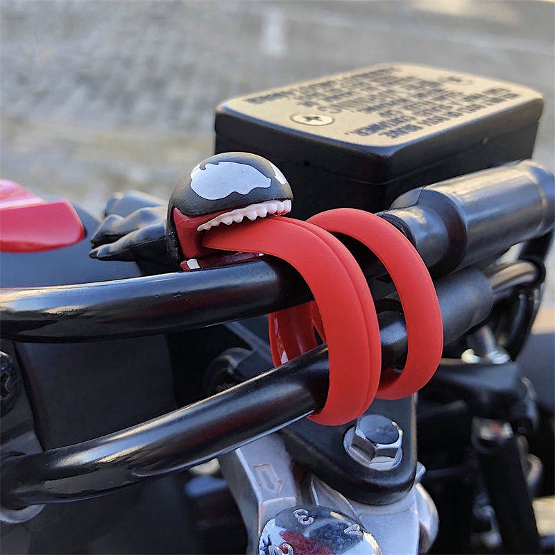 Phụ kiện búp bê Poison deadpool dùng pin trang trí xe mô tô / ô tô 2dOT