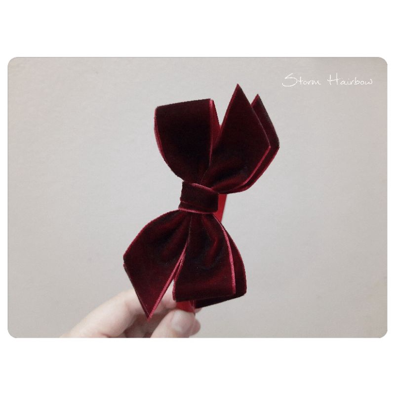 Storm Hairbow - Bờm nhung đỏ