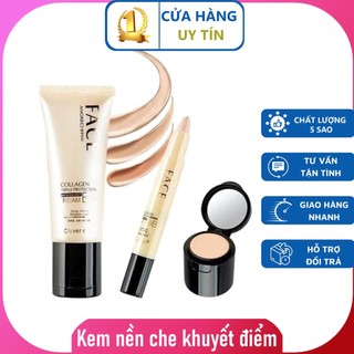 Kem Nền Che Khuyết Điểm Cao Cấp - Kem phấn siêu mịn và bút che khuyết điểm tiện dụng, Che phủ hoàn hảo mọi khuyết điểm