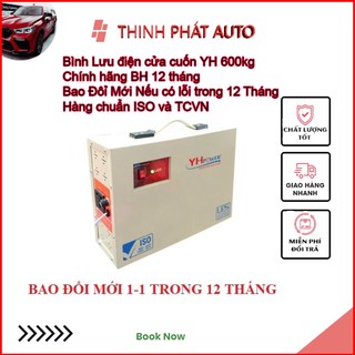 Bình lưu điện cửa cuốn 600kg chính hãng YH POWER bao đổi trả trong 12 tháng