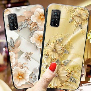Ốp lưng xiaomi mi 10t pro in hình hoa , ốp nữ sang trọng