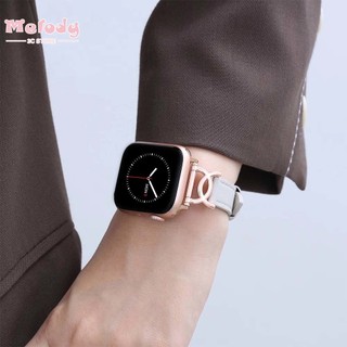 Dây đeo bằng da có khóa thời trang cho đồng hồ thông minh iwatch 49 / 45 / 44 / 42 / 41 / 40 / 38mm 8 / 7 / 6 / 42 / 41 / 40 /