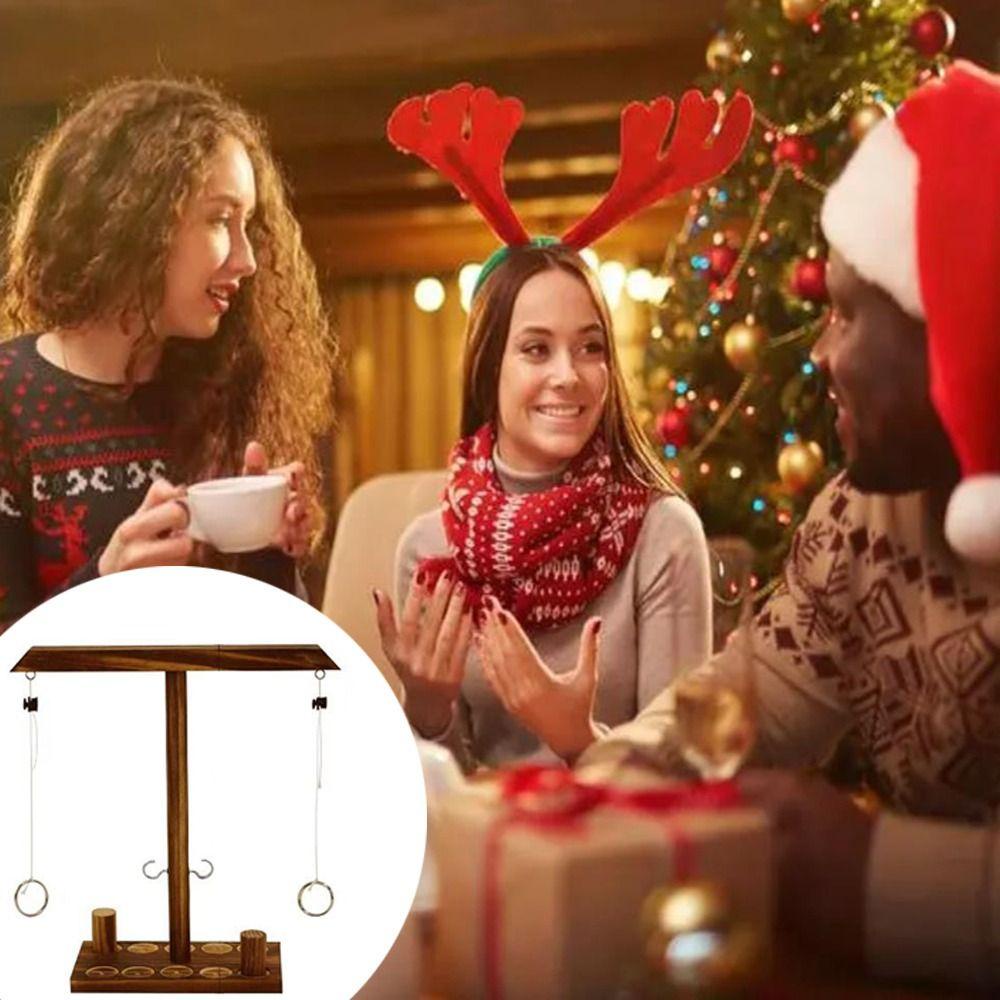 Đồ Chơi Ném Vòng Bằng Gỗ Thủ Công Vui Nhộn Cho Bé