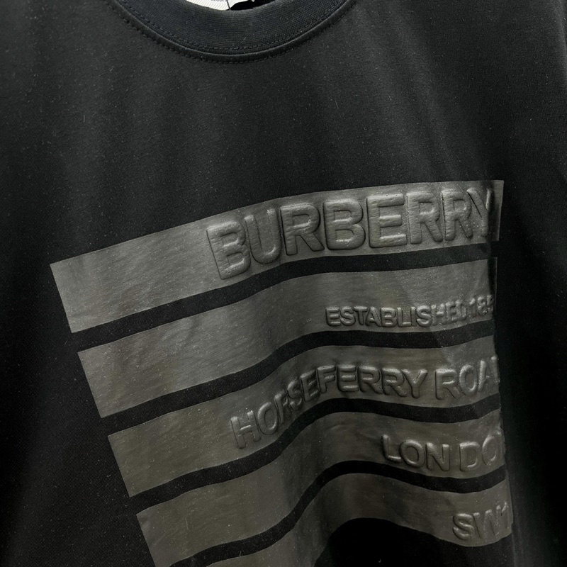 Áo phông BBR nam nữ cotton 100% cổ tròn in dòng vạch ngang nổi chữ đơn giản đẹp AP93P